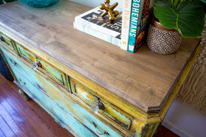 ‘Mediterranean Gold’ Hand-Painted Dresser