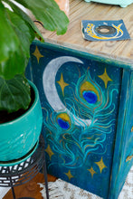 Load image into Gallery viewer, ‘Cosmic Peacock’ Hand-Painted Dresser