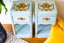 Load image into Gallery viewer, ‘Enchanting Emperor’ Hand-Painted Nightstands