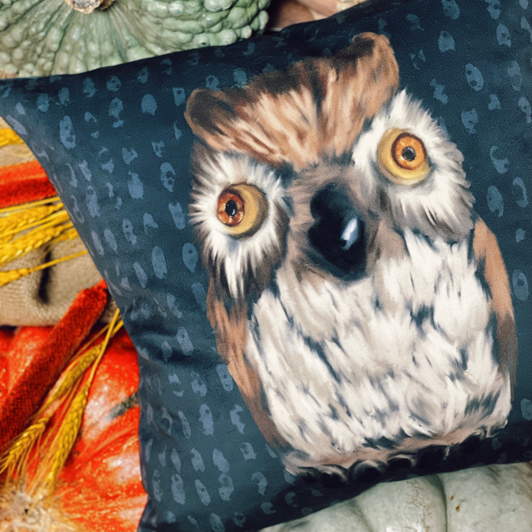 Fall Edition ‘Night Owl’ Pillow (18”x18”)