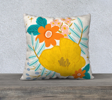 Load image into Gallery viewer, &#39;Poppy&#39; Throw Pillow (22&quot;x22&quot;)